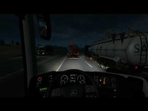 Euro Truck Simulator 2 TRAVEGO ile GECE YOLCULUĞU (RETARDER SESİ)