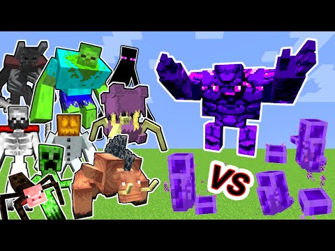 Ender Golem Vs. Mutant Beasts and More Mutants in Minecraft