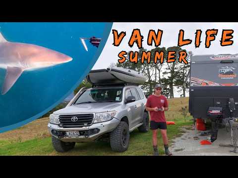 NZ Van Life: Dinner Battles with Sharks (North Island Summer)