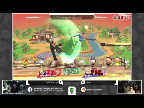 GUMS 13 Singles (Winner's Quarters) - DNL Marss (ZSS) vs Hero (Cloud)