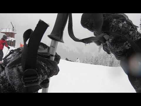 GoPro video part 1 Skiing Alpental Snoqualmie Summit January