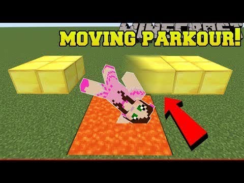 PopularMMOs Pat and Jen Minecraft:  DEADLY MOVING PARKOUR!!! - A HOLE NEW WORLD - Custom Map [2]