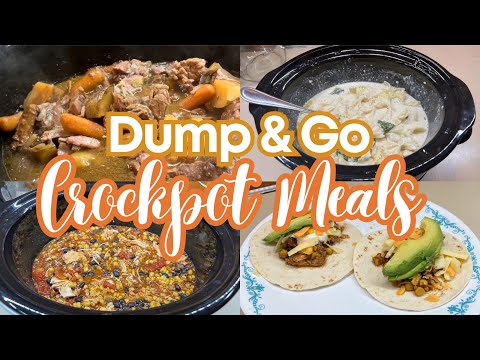THE BEST DUMP AND GO CROCKPOT MEALS || Fall Slow Cooker Recipes |Crocktober 2023