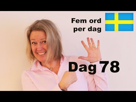 Dag 78 - Fem ord per dag - Årstider Våren - Lär dig svenska A1 CEFR - Learn Swedish