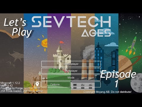 Minecraft SevTech Ages Episode 1 : What is a Caveman without a cave?