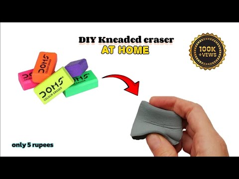 How To Make Kneaded Eraser At Home | DIY Kneaded Eraser