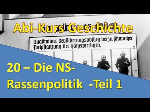 Abi-Kurs Geschichte - 20 Die NS-Rassenpolitik -Teil 1