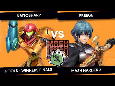 MASH HARDER 3 - naitosharp (Samus, Fox) vs Freege (Byleth) - Pools Winners Finals