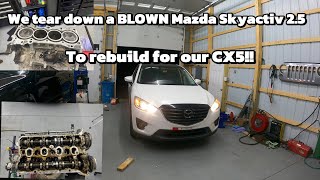 Mazda Skyactiv 2.5 engine teardown with a NASTY surprise!!!