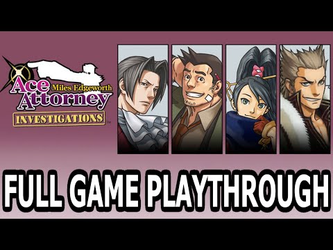 Ace Attorney Investigations Miles Edgeworth Walkthrough No Commentary Longplay