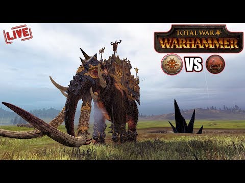 Total War: Warhammer Live Cast #10 -  (1v1) Norsca vs Greenskins - Wulfrik and the Waaaagh