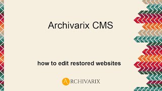 Archivarix CMS - A Detailed Overview, how to edit restored websites plus a WordPress integration