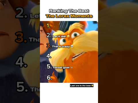 Ranking The Best The Lorax Moments