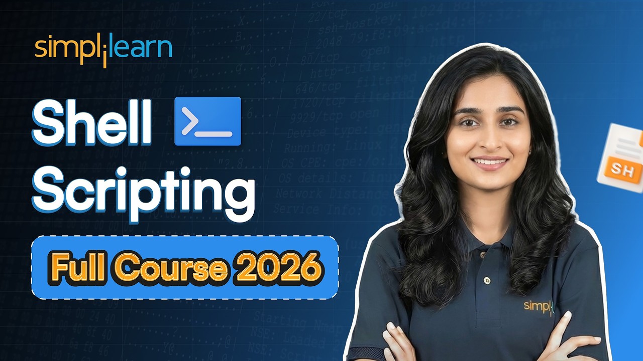 Shell Scripting Full Course 2026 [FREE] | Shell Scripting Tutorial For Beginners | Simplilearn