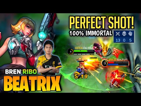 BREN Ribo Perfect Beatrix, The M2 Champion [Top Global Beatrix] By BREN Ribo - Mobile Legend