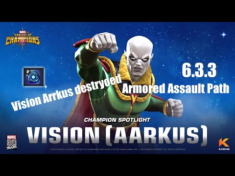 Act 6.3.3 Vision Aarkus destroyed Armored Assault Path (Easy Path?) - 0 revive spent