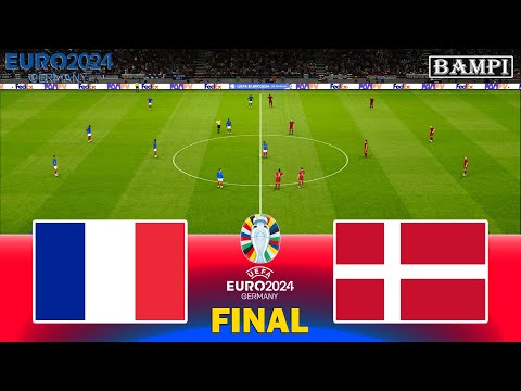 France vs Denmark / UEFA Euro 2024 Final / Full Match All Goals / PES Gameplay