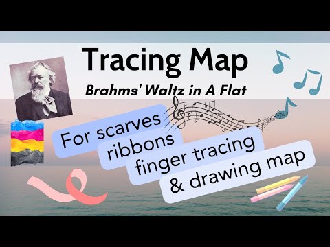 Calming Tracing Activity - Brahms Waltz in A Flat - Song Map