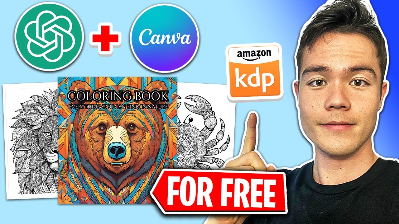 How to Create a Coloring Book for FREE with AI and Canva (Amazon KDP)