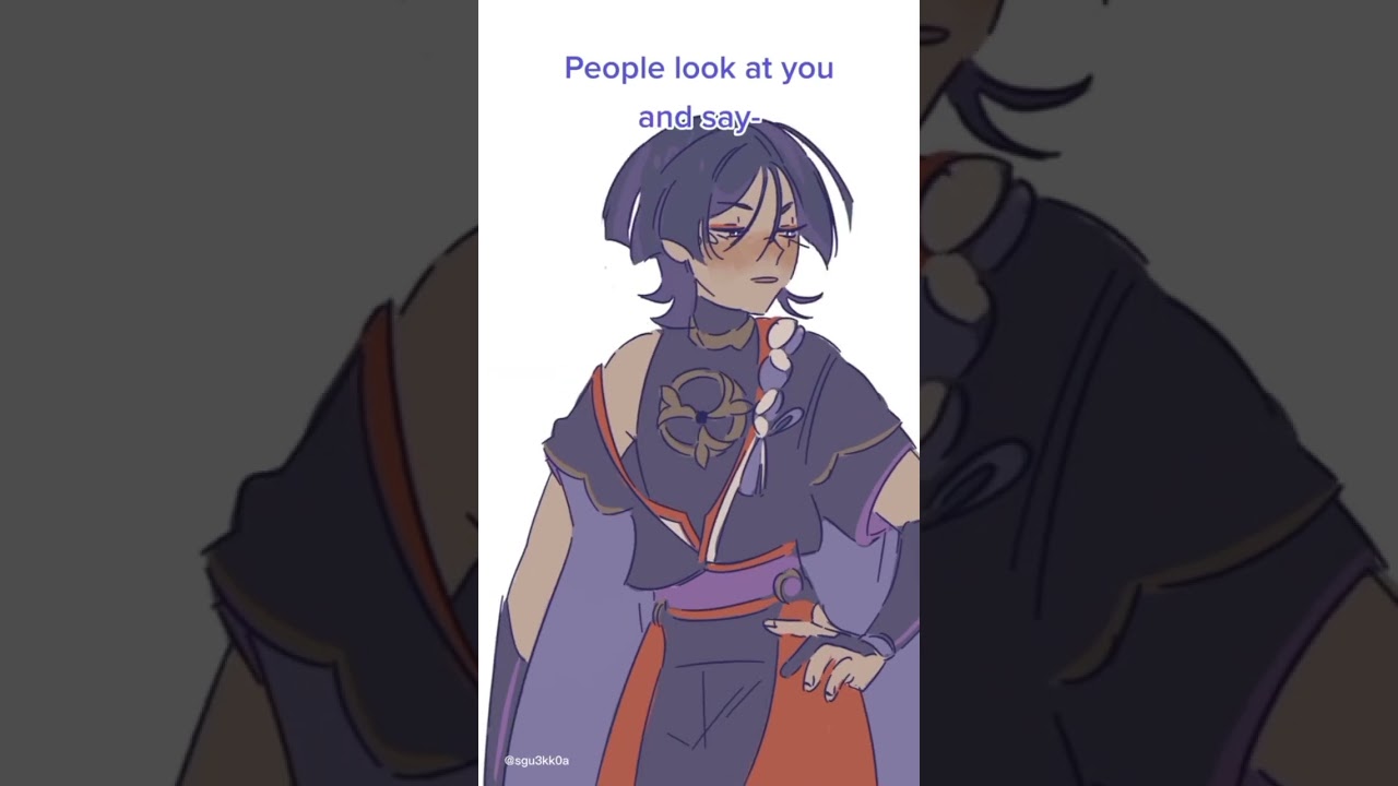 🤨 #scaramouche #tartaglia #genshinimpact #animation