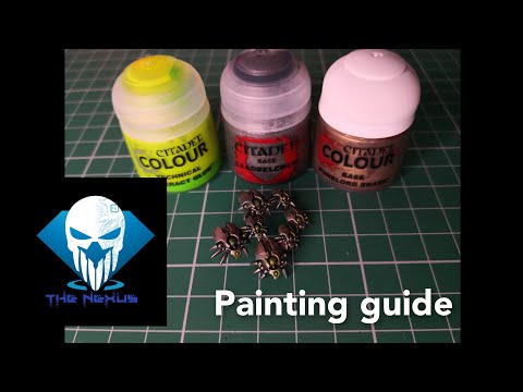 Warhammer 40,000 Recruit Edition Canoptek Swarms  painting guide