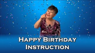 Happy Birthday Instruction | ASL