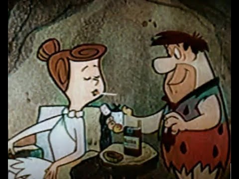The Flintstones - Winston Cigarettes (1960-1962) Vintage Commercial.  Barney Rubble Smoking.