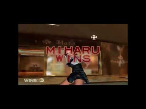 Tekken 4 Miharu Hirano intro and win poses