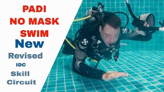 Underwater Swim Without a Mask | PADI Divemaster and IDC Skill Circuit