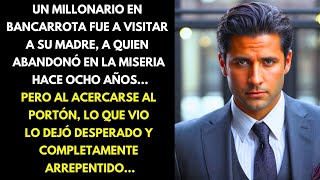 UN MILLONARIO EN BANCARROTA FUE A VISITAR A SU MADRE A QUIEN ABANDONÓ EN LA MISERIA HACE OCHO AÑOS..