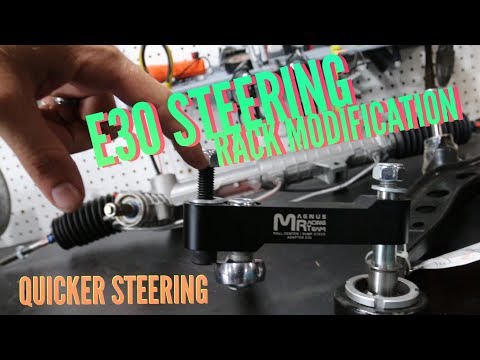 E30 BMW Z3 POWER STEERING RACK CONVERSION PART 1