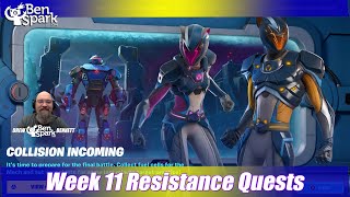 Week 11 Resistance Quests - Collision Incoming - Location Easy Guide - Fortnite Resistance