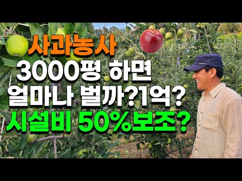 , title : '억대연봉? 사과농사 3000평 수익은? 장단점 시설비용, 보조50%?'