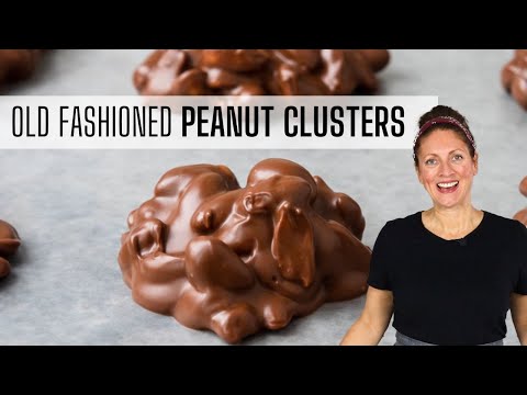 CHOCOLATE PEANUT CLUSTERS | 3 ingredient old fashioned treat!