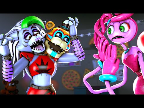 Funny Memes FNAF SECURITY BREACH VS MOMMY LONG LEGS TRY NOT TO LAUGH