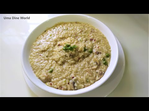 നാടൻ അരി കൊണ്ട് ഇറ്റാലിയൻ റിസോട്ടോ ഈസി ആയി വീട്ടിൽ റെഡി | easy mushroom risotto in malayalam | veg