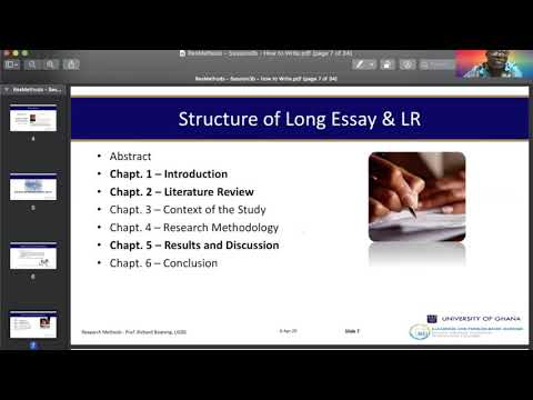 RB Research Methods S3b - Descriptive and Analytical Writing