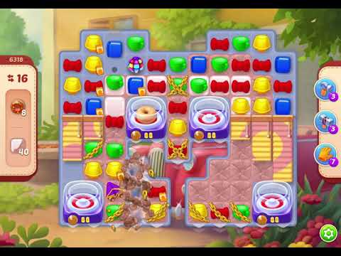 HomeScapes Level 6318 no boosters (18 moves)