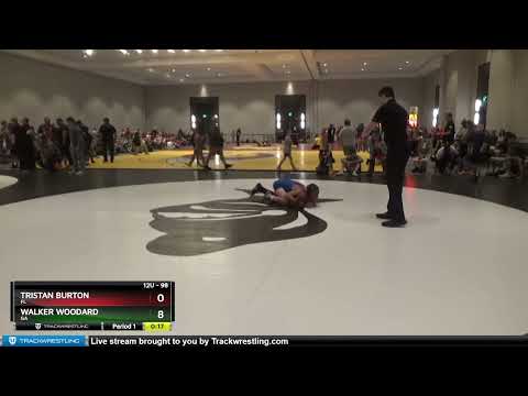 98 Lbs Quarterfinal - Tristan Burton, FL Vs Walker Woodard, GA 0936