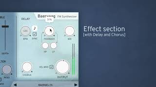 Video thumbnail for Baervaag – FM Synthesizer by Klevgrand