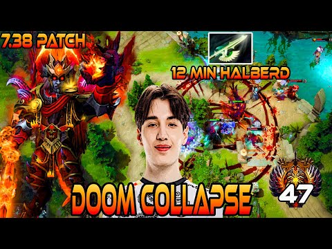 Collapse Doom First Item Halberd 19 Kills 20 Assist - Dota 2 Pro Gameplay