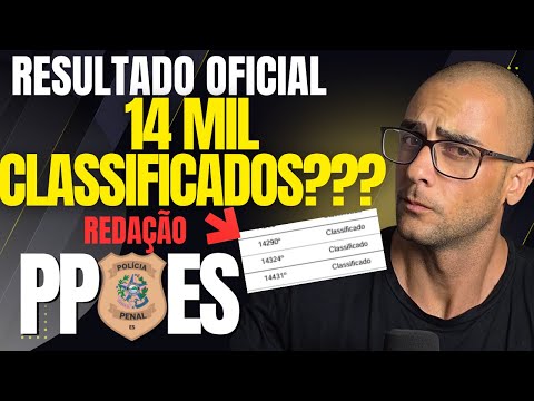 IT'S OUT! OFFICIAL Ranking for Essay Correction | Espírito Santo State Penitentiary Police (PPES)