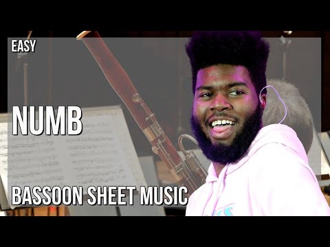 Bassoon Sheet Music: How to play Numb by Marshmello ft Khalid