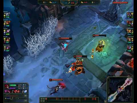 Katarina Skills on Aram 9 min 23 kills GG