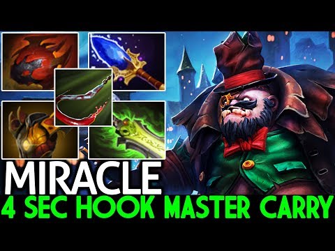 Miracle- [Pudge] 4 Sec Hook Master Carry Build Epic Gameplay 7.22 Dota 2