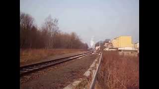 preview picture of video 'BR 03 im Bahnhof Forst.Lokomotywa parowa Las Station . Steam Locomotive Station Forst.'