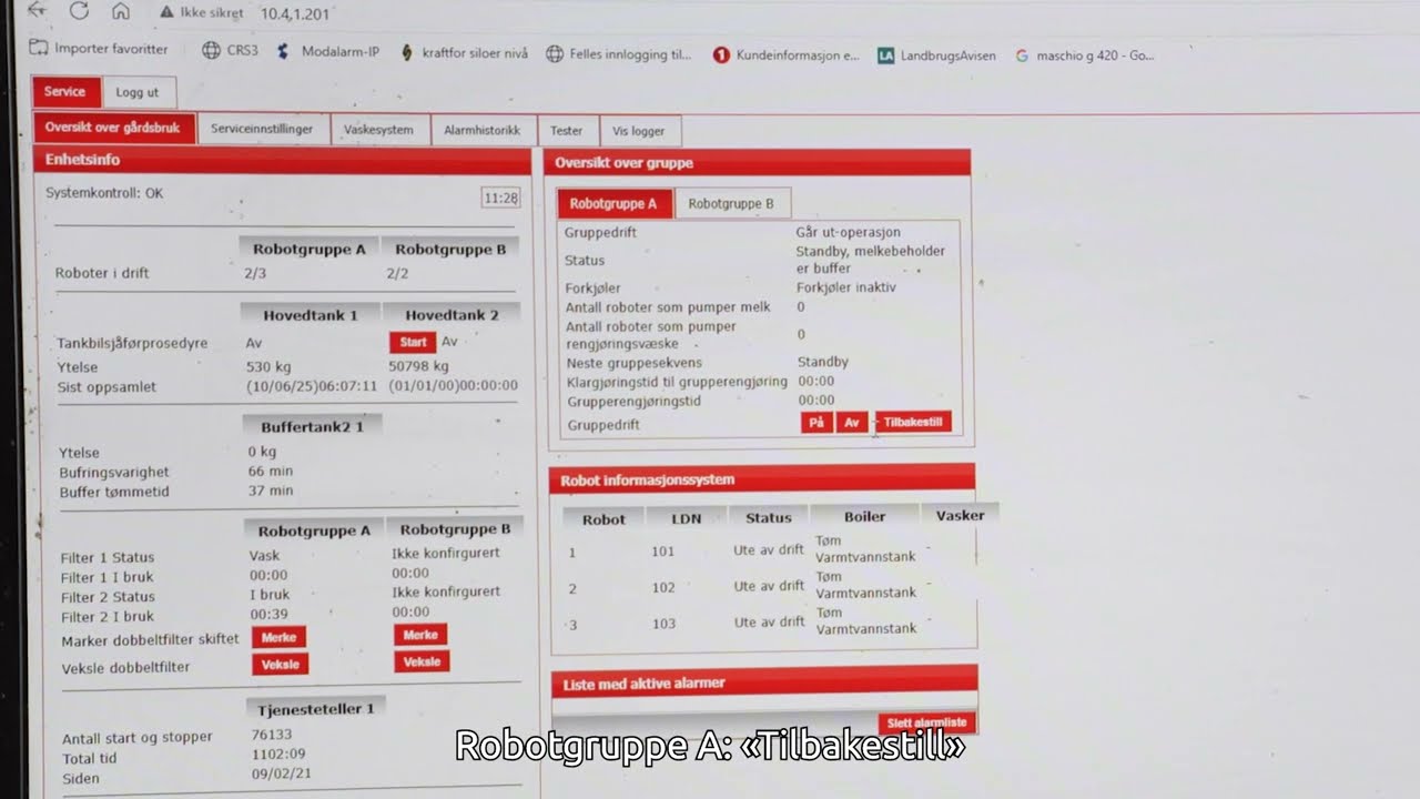 Tilbakestill gruppedrift