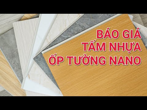 Báo giá tấm nhựa ốp tường nano