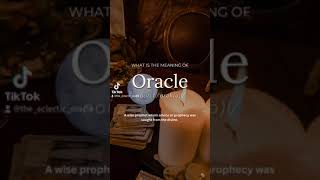 What is the meaning of Oracle? #oracle #eclectic #divine #spiritual