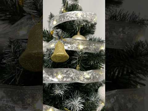 LED гірлянда-стрічка на ялинку Срібна 100 LED 10м Теплий Білий 2 в 1 від USB та батарейок